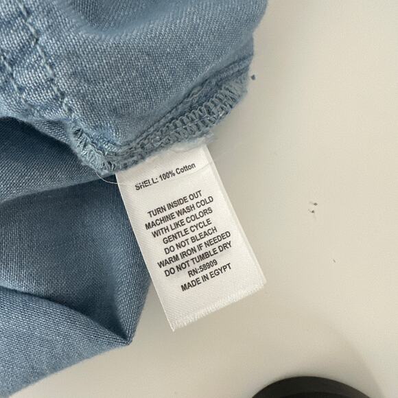 Gianni Bini Charlie Long Sleeve Denim Romper Jumpsuit Utility Blue US 0 NWT - Picture 8 of 10